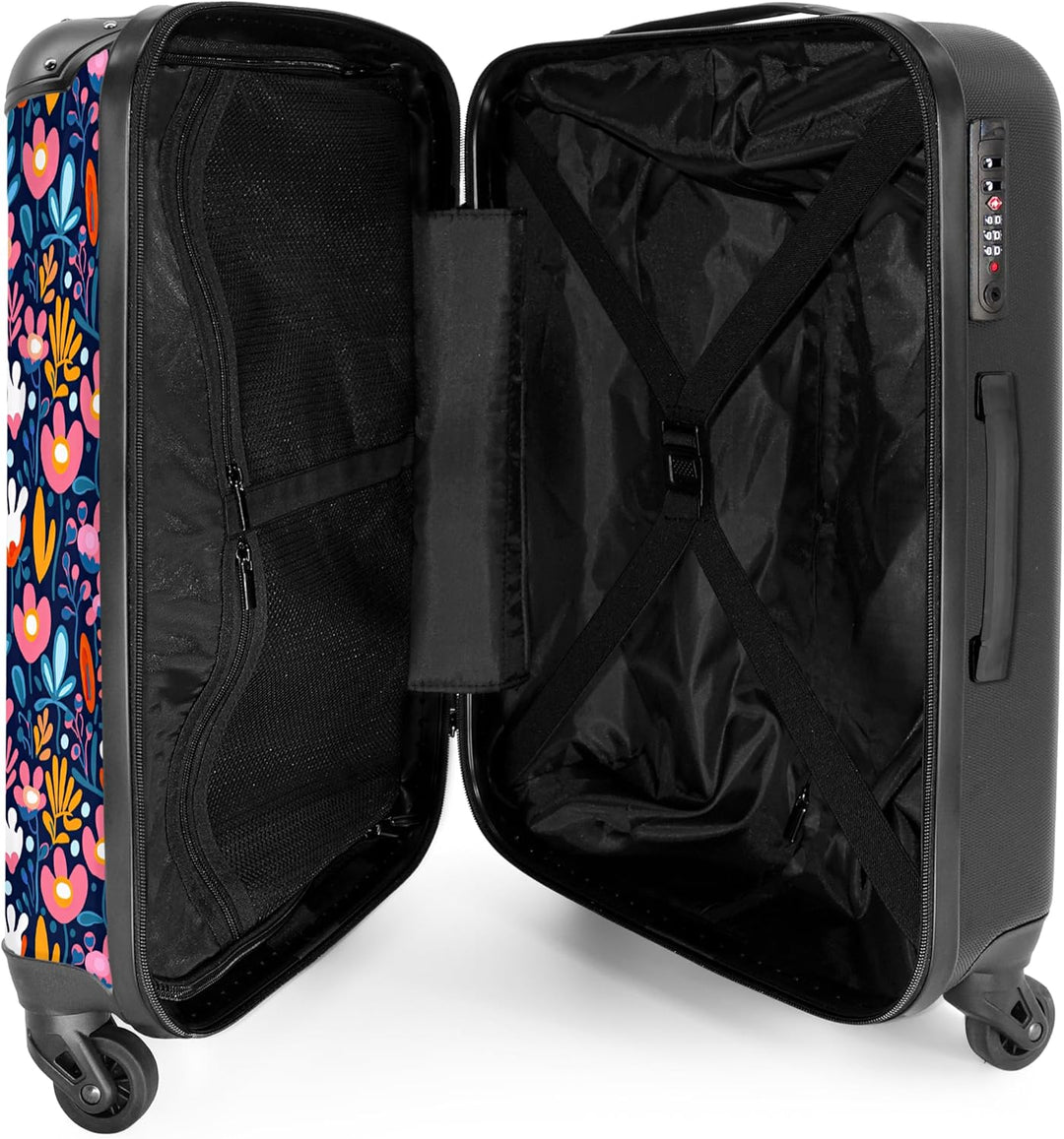 NoBoringSuitcases.com® Handgepäck, Hartschalenkoffer mit TSA Schloss, Trolley, Reisekoffer, Carry on