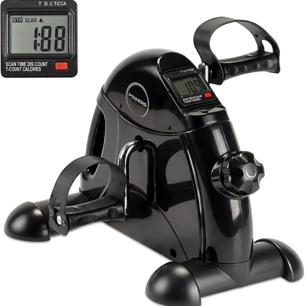 Statische Pedale, Mini-Heimtrainer, Heimtrainingsgerät, Seniorenpedale für ältere Menschen, mit LCD-