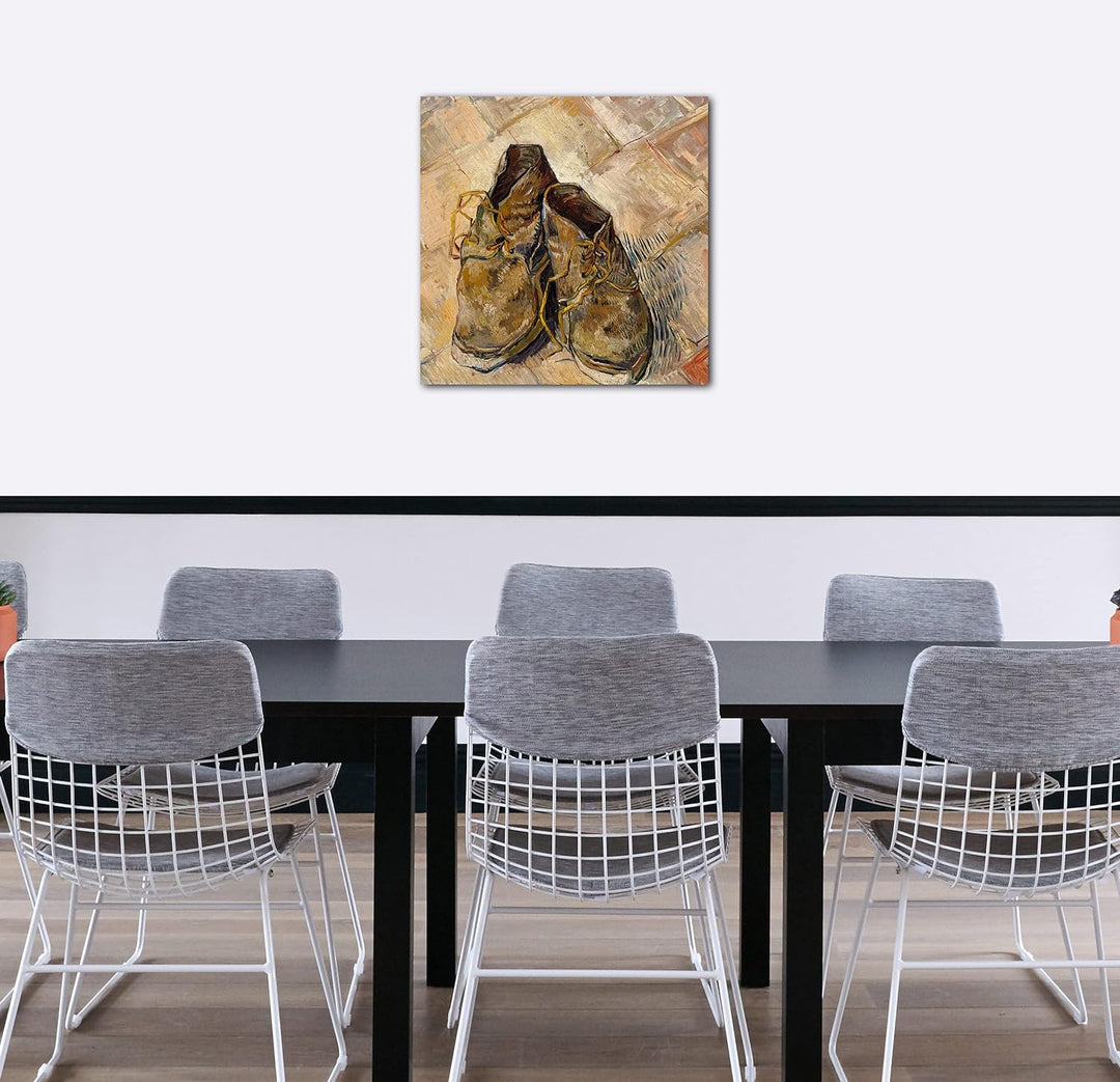 Printed Paintings Leinwand (60x60cm): Vincent Van Gogh - Schuhe 60x60 cm, 60x60 cm