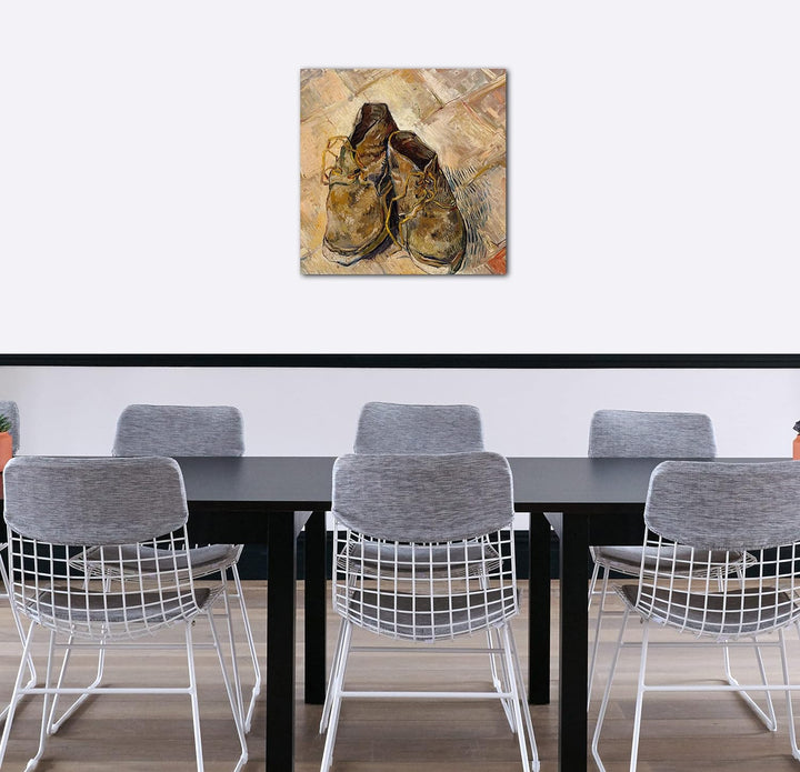 Printed Paintings Leinwand (60x60cm): Vincent Van Gogh - Schuhe 60x60 cm, 60x60 cm