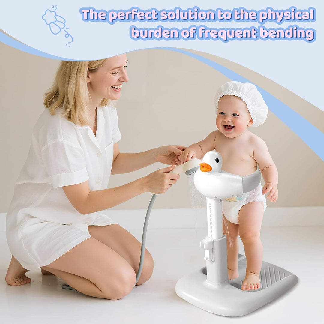 Baby Dusche Ständer – Einstellbarer Baby Shower Stand Support mit AntiRutsch Basis - Duschständer Ki