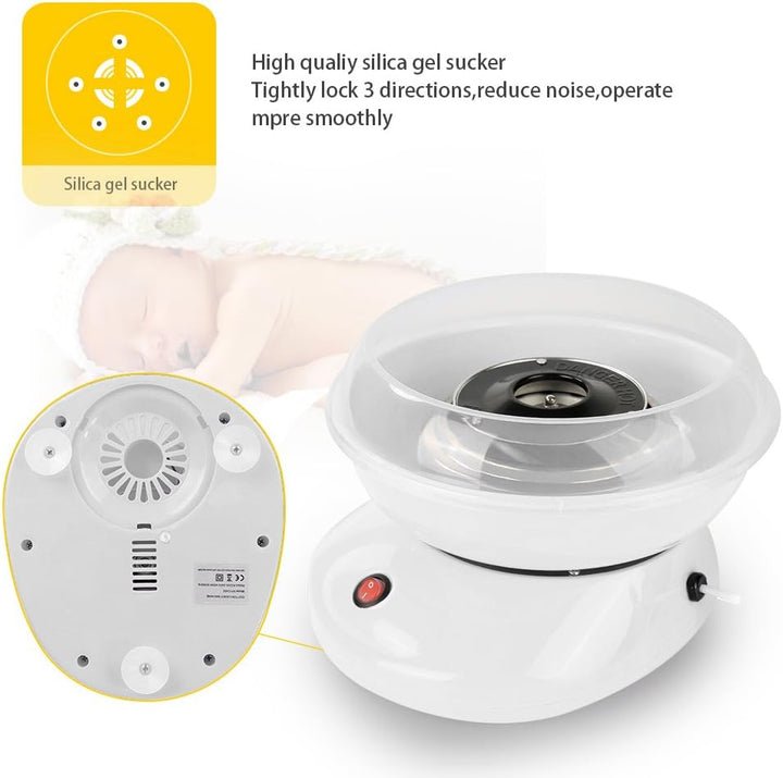 Zuckerwattemaschine, Rollwagen, Gerät aus Baumwolle, Candy, Kindergeburtstag, Zuckerwatte, 21,5 x 16