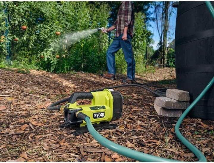 Ryobi Bürstenlose Oberflächenpumpe 18V RY18TPXA-0 Brushless versione ohne Akku und Ladegerät