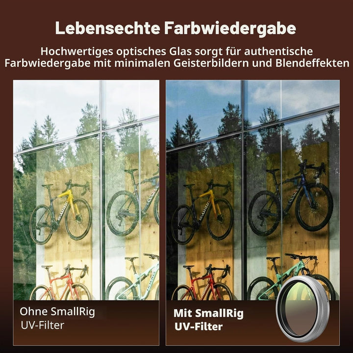 SmallRig UV-Filter für FUJIFILM X100VI / X100V, 99% Lichtdurchlässigkeit, optisches Glasobjektiv, wa