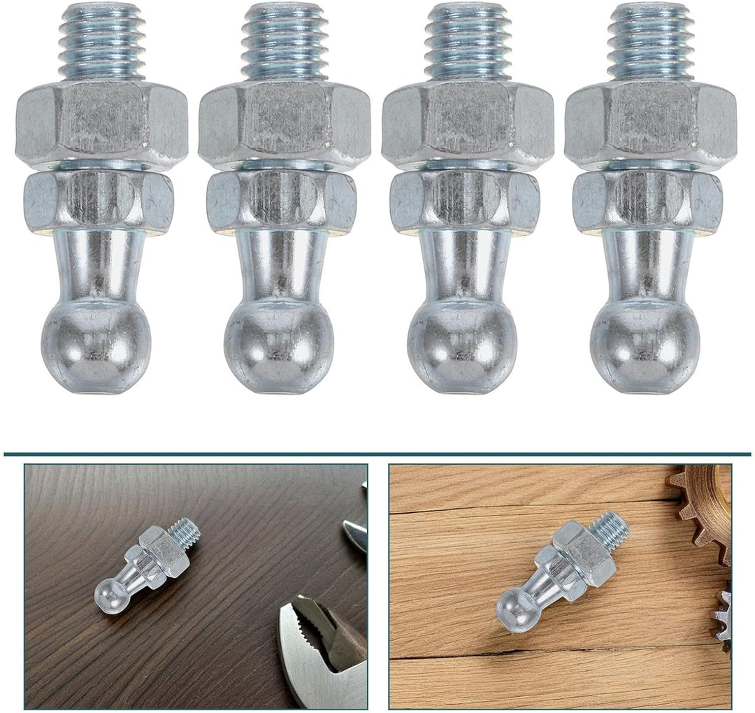 Toddmomy Hydraulische Gasdruckfeder 4er Set Galvanisiertes Eisen Kugelkopf Verbindungsstücke Für Leu