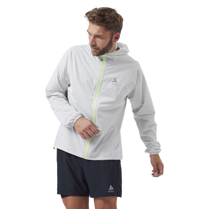Odlo Herren Jacket Zeroweight Waterproof Jacket XL odlo silver grey - lounge lizard, XL odlo silver