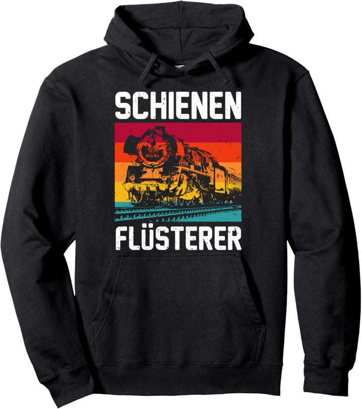 Schienen Flüsterer Eisenbahn Fan Zug Lokomotive Geschenk Pullover Hoodie