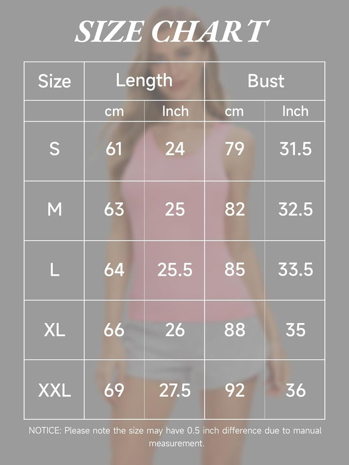 vislivin Elastische Tank Tops für Damen Unterhemden 3/4er Pack M 3er Pack - Schwarz/Weiss/Rosa, M 3e