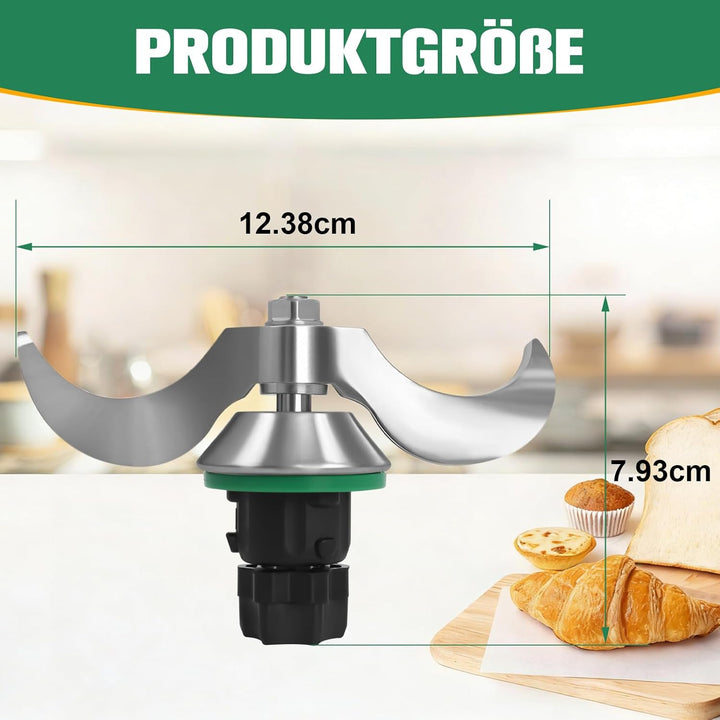 Knet-Teigmischer Kompatibel mit Thermomixx TM6 TM5, Teigmesser, Zubehör TM6 TM5 Ersatzmesser, Univer