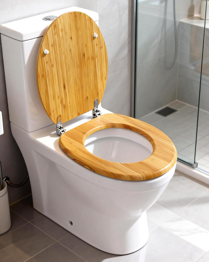 Ribelli WC Sitz mit Absenkautomatik, Toilettendeckel O-Form in Viele Motiven, Klodeckel Einfache Mon