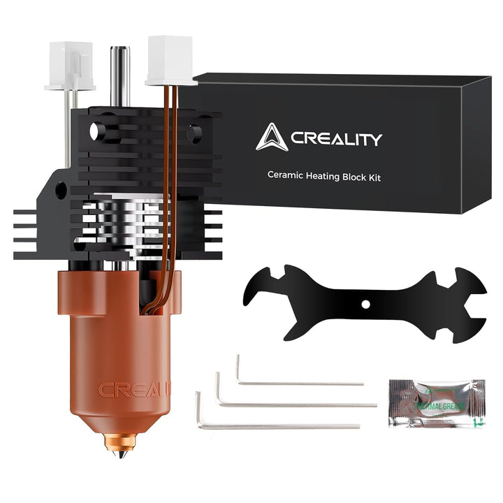 Creality Offizielles K1 Max/K1/K1 SE/K1C Hotend-Upgrade-Kit mit Keramik-Heizblock, Anschluss mit Sch