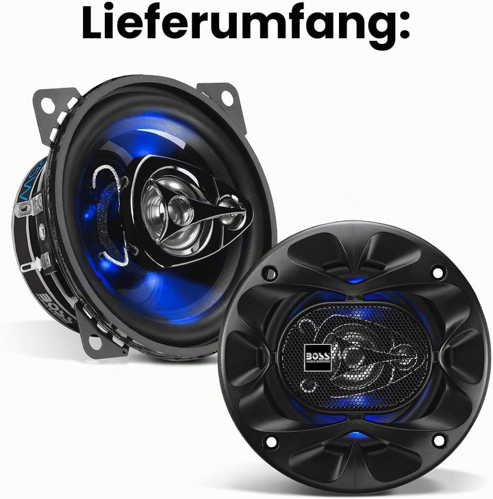BOSS Audio Systems BE423 225 Watt (pro Paar), 4 Zoll, Full Range, 3-Wege-Lautsprecher (Paar) 10.2 cm