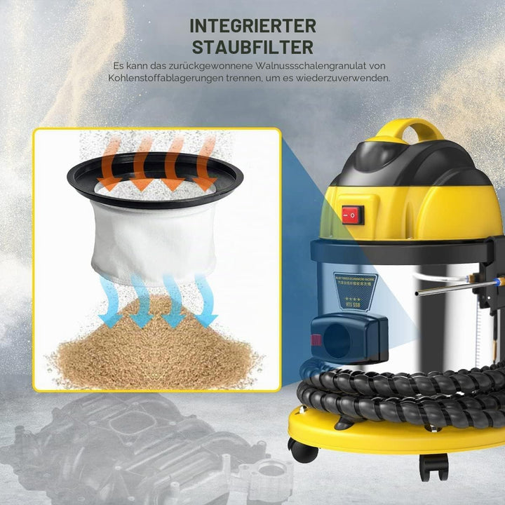 QPKING Motor Ansaugrohr Ventil Maschine reinigen Valvetronic System Walnuss Pulver Sand Kohlenstoffa