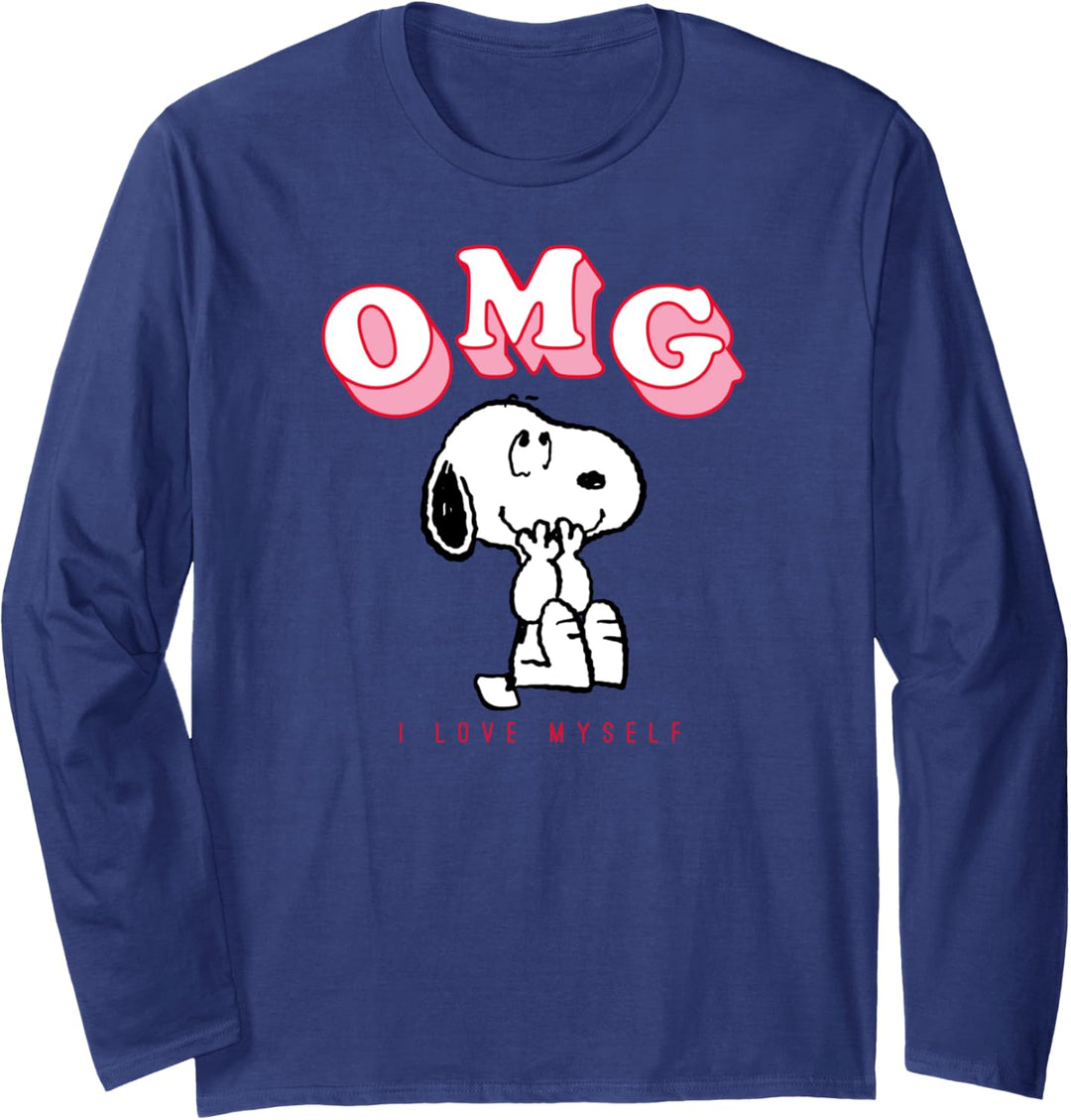 Peanuts Valentine Oh mein Gott OMG Langarmshirt