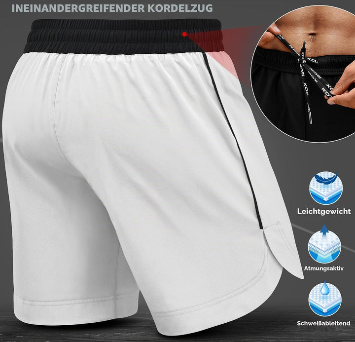 RDX MMA Shorts Sporthose Herren Kurz, Kampfsport Boxen Trainingshose Männer, Kickboxen Muay Thai Box