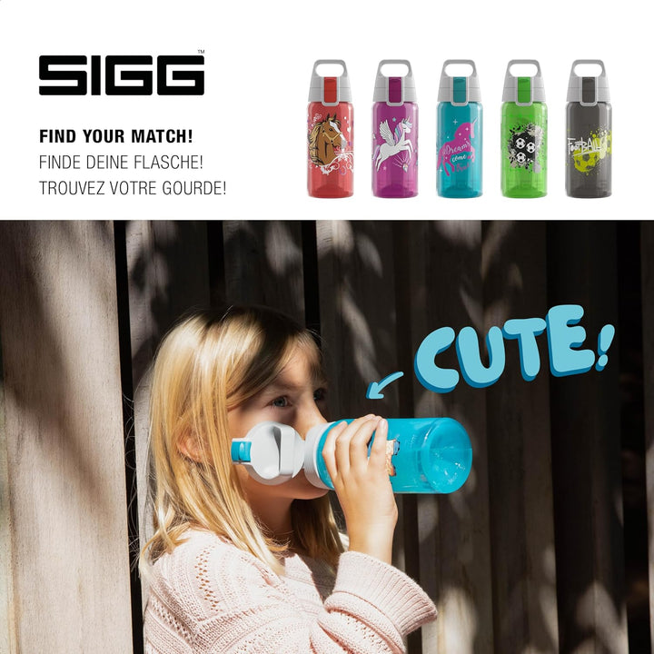 SIGG - Trinkflasche Kinder - Viva One - Kohlensäure Geeignet - Auslaufsicher - Spülmaschinenfest - B