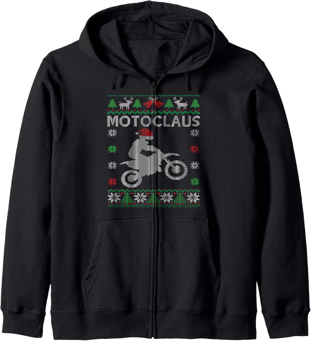 Motoclause Motocross Ugly Christmas Kapuzenjacke