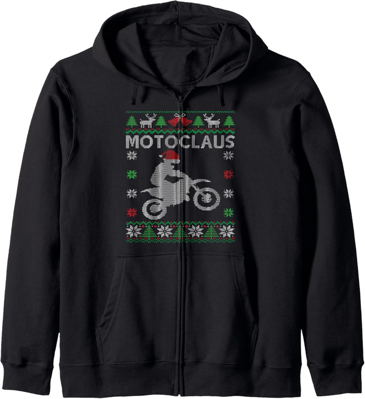 Motoclause Motocross Ugly Christmas Kapuzenjacke