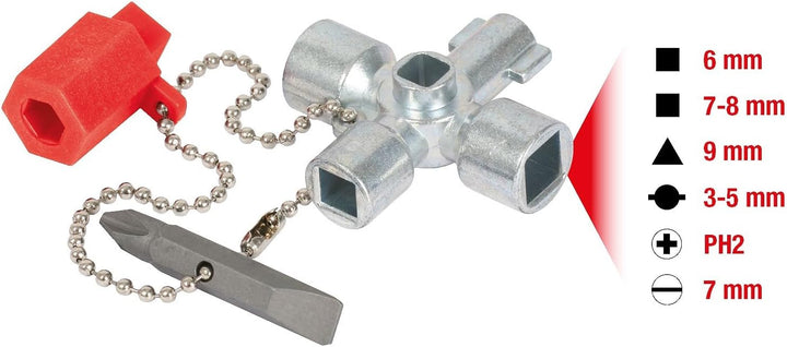 KS Tools 130.1010 Mini-Schaltschrankschlüssel, 42mm
