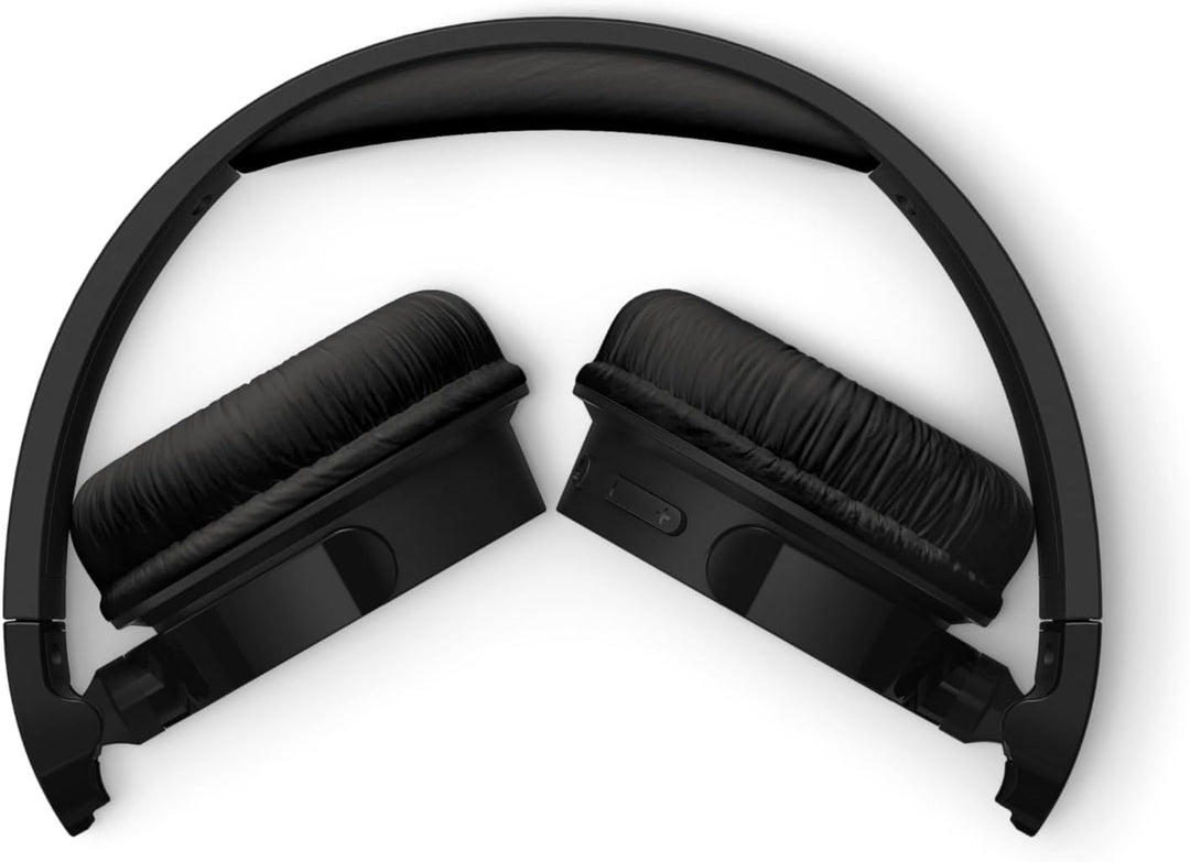 PHILIPS TAH4209BK Leichter ohraufliegender kabelloser Bluetooth-Kopfhörer mit passiver Geräuschisoli