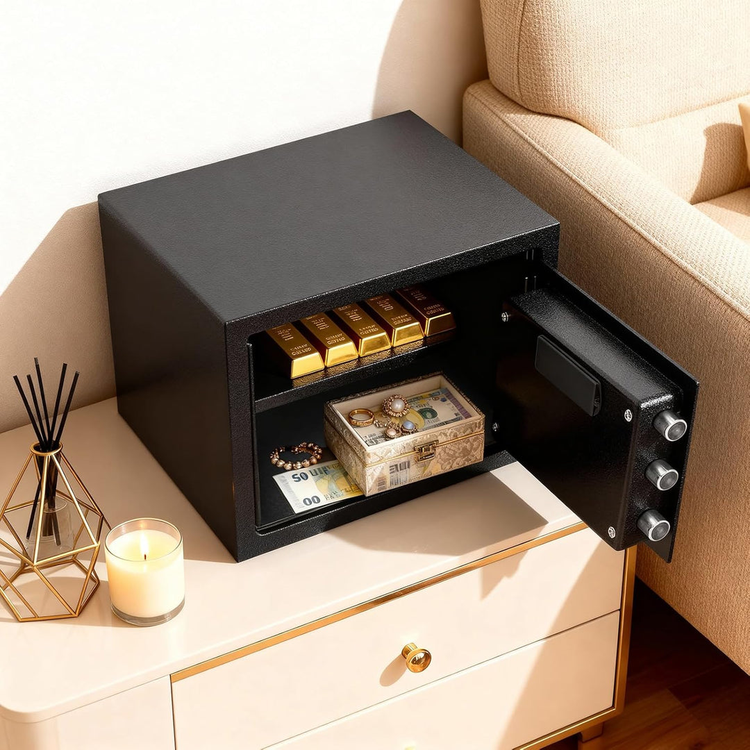 Möbeltresor Safe Tresor, Digitaler Safe Mit Alarm, Wandtresor 22L Für Zuhause & Büro, Elektronischer