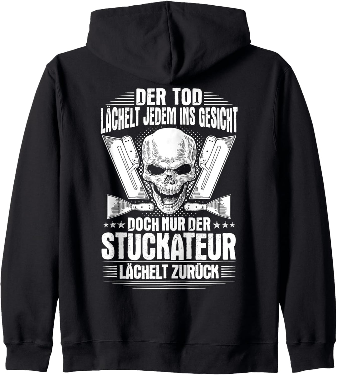 Verputzer Lächeln Gipser Stuckateur Kapuzenjacke