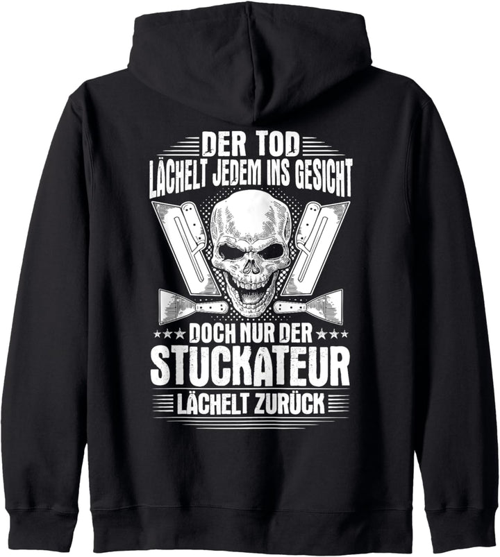 Verputzer Lächeln Gipser Stuckateur Kapuzenjacke