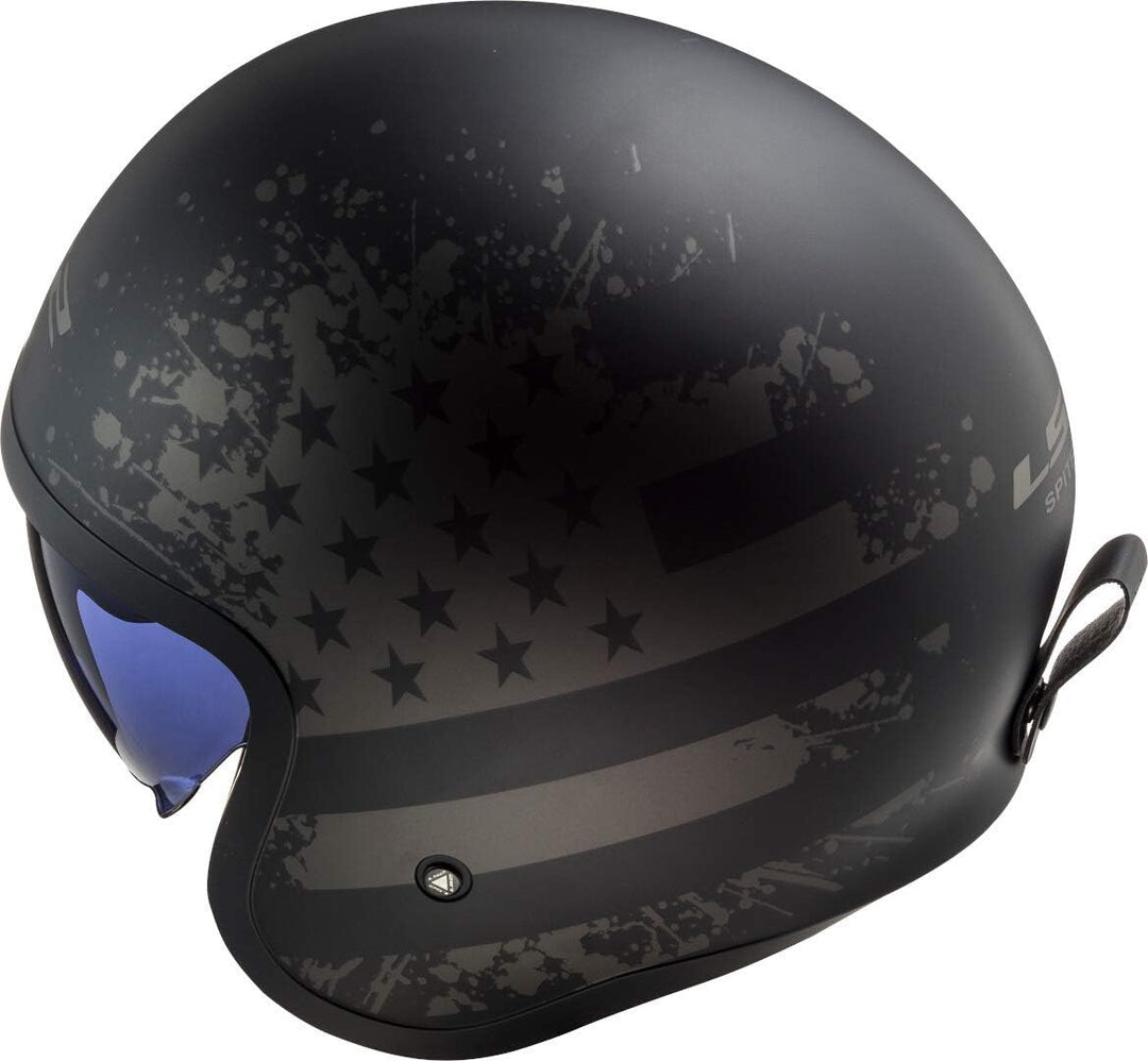LS2, Jethelme motorrad Spitfire Black Flag, XS XS Schwarz, XS Schwarz