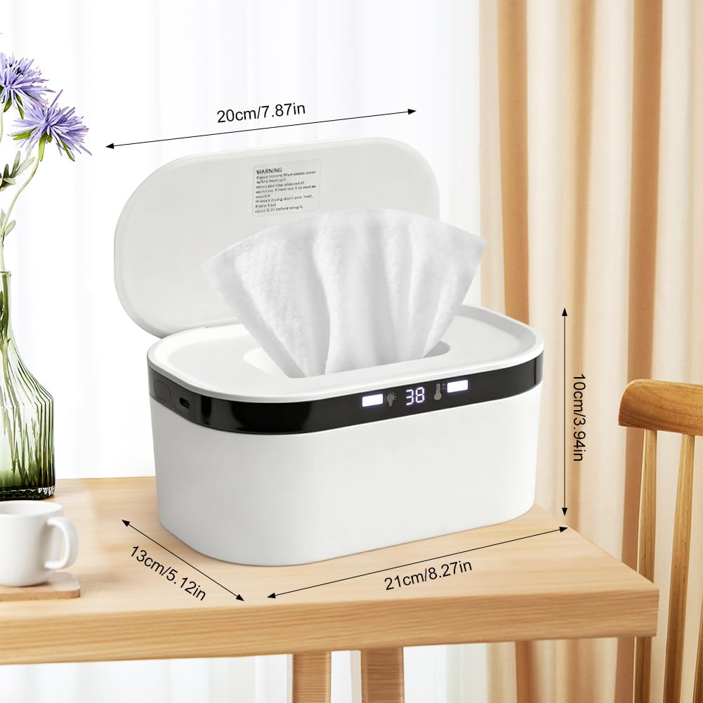 10W Feuchttuch Wärmer, Baby Wischtuchwärmer, 3 Heizstufen Schnell,USB Wischtuchwärmer,Handtuch Wärme