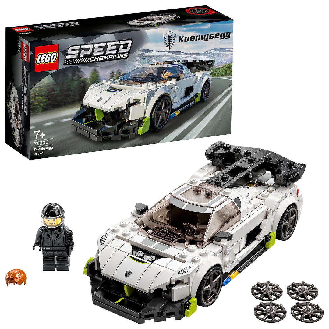 LEGO 76900 Speed Champions Koenigsegg Jesko Rennauto, Spielzeugauto, Modellauto zum selber Bauen Sin