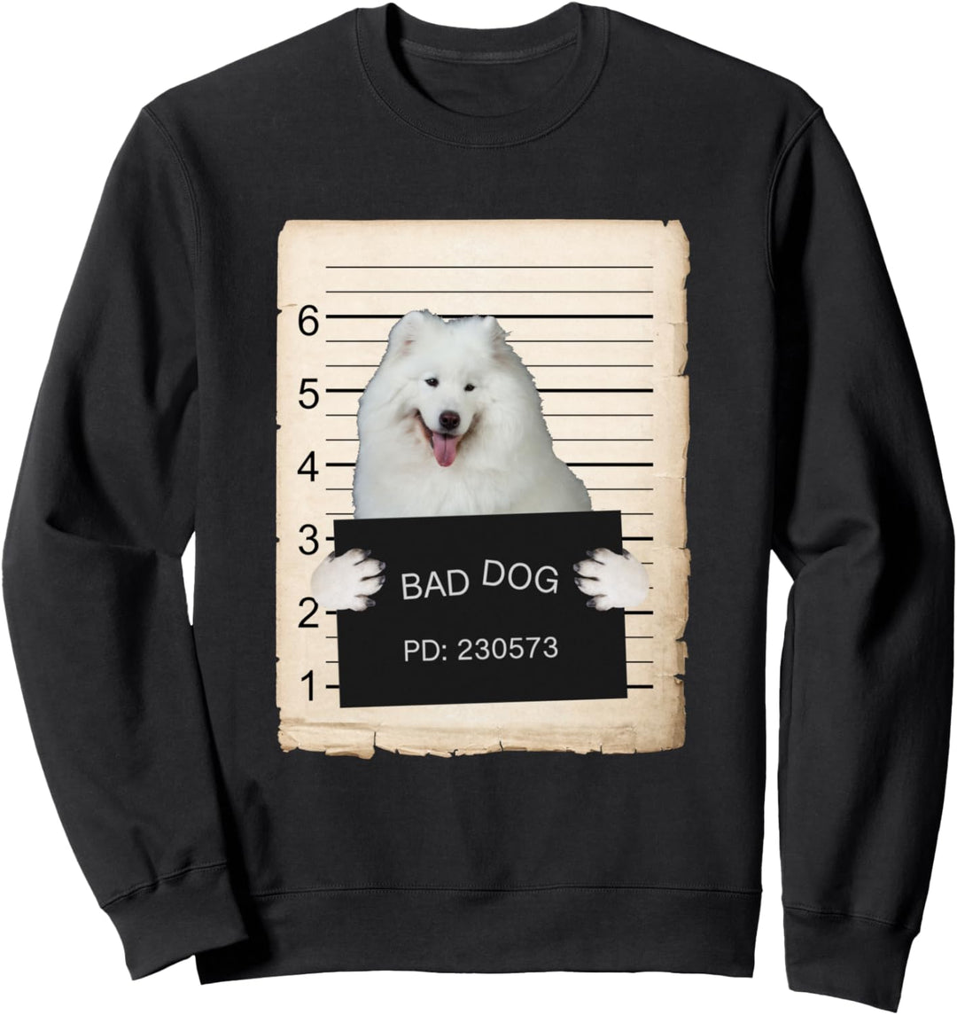 Samoyed Dog mug shot Sweatshirt