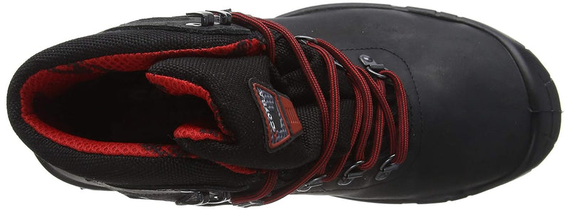 Cofra 22070-001.W41 SUMMIT UK S3 WR SRC Sicherheitsstiefel, Schwarz/Rot, Grösse 41