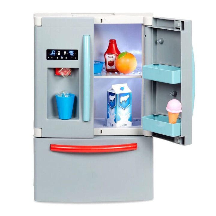 Little Tikes - First Fridge - Interaktiver und realistischer Kühlschrank für Kinder - Mit Licht und