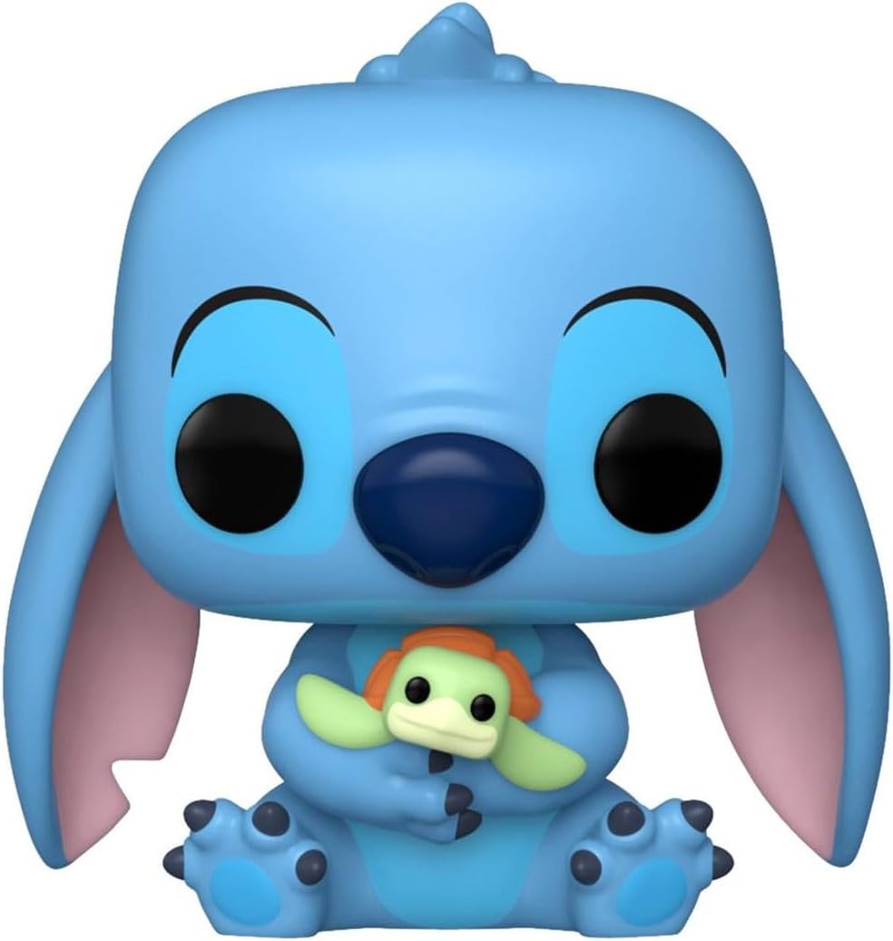 Funko Pop! Disney: Lilo & Stitch - Stitch with Turtle (Exc), Sammelfigur aus Vinyl - 73608