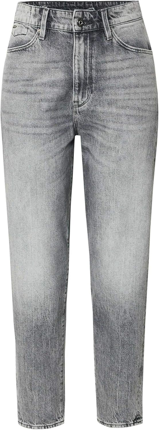 G-STAR Damen Janeh Ultra High Waist Mom Ankle Straight Jeans 25W / 32L Grau (Sun Faded Basalt D16083