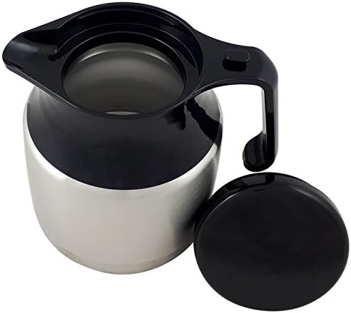 Helios Mondial Edelstahl-Isolierkanne, matt, 1,3 Liter