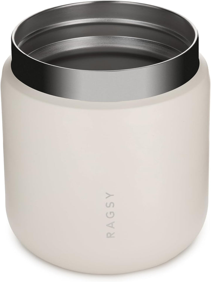 RAGSY Thermobehälter Essen - Lunchbehälter aus 18/8 Edelstahl, breite Öffnung - Auslaufsicher, leich