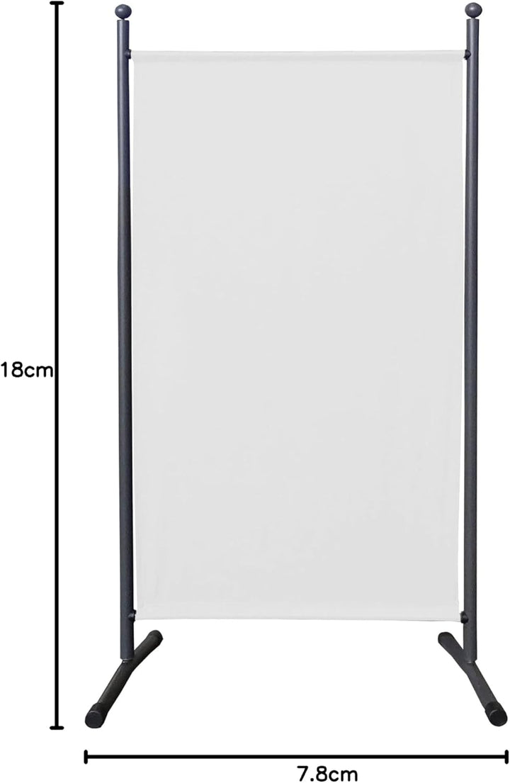 QUICK STAR Paravent 180 x 78 cm Stoff Raumteiler Klein Garten Stellwand Trennwand Balkon Sichtschutz