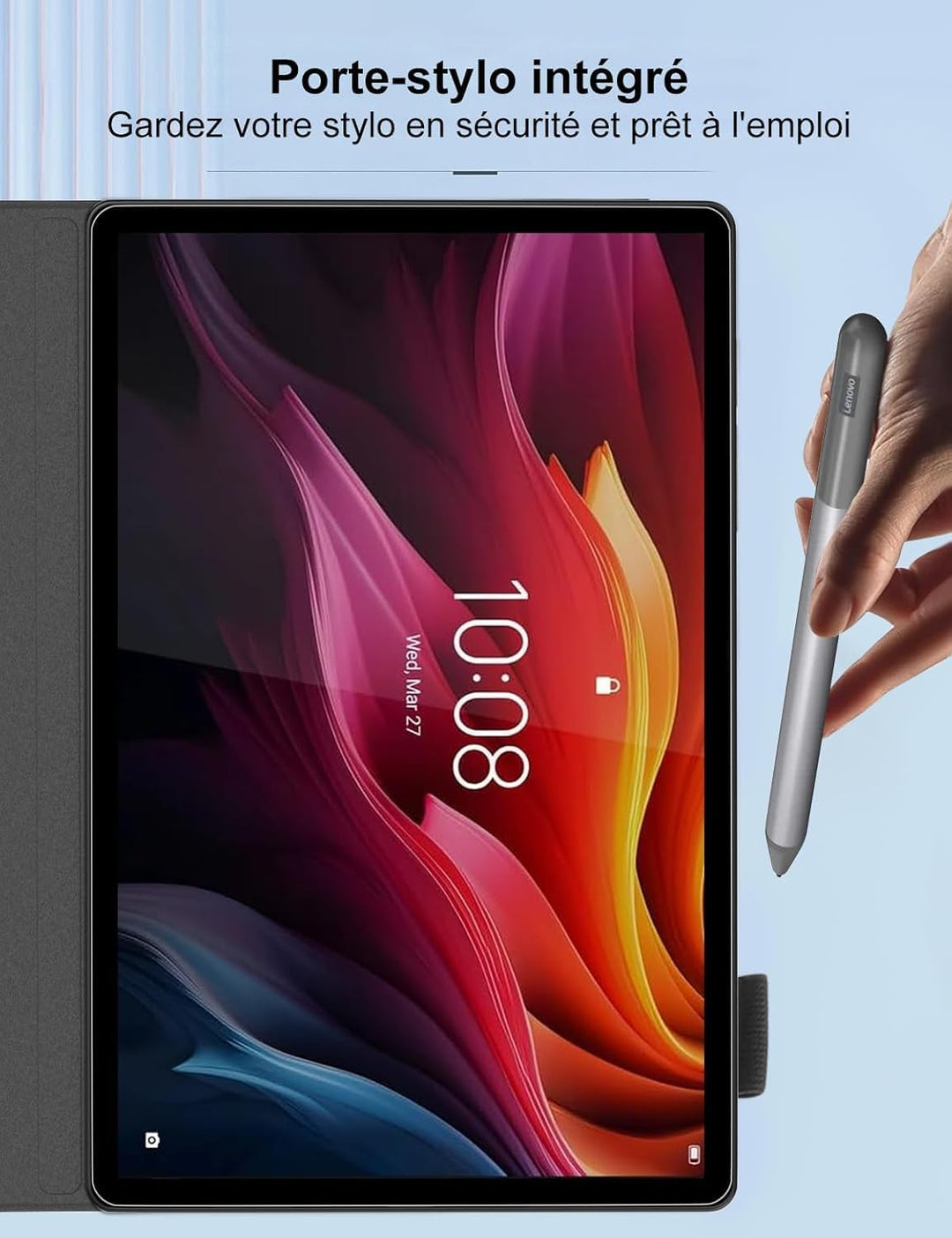 FOGARI Tastatur Hülle für Lenovo Tab K11 Plus 11.45 Zoll 2024, QWERTZ Deutsches Magnetisch Abnehmbar