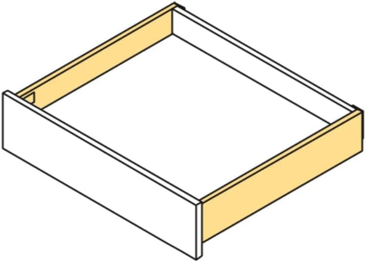 Emuca - Vertex Schublade 40 kg Höhe 93 mm, Tiefe:350mm, Grau metallic, Stahl, 1 St. L 350mm Vertex H