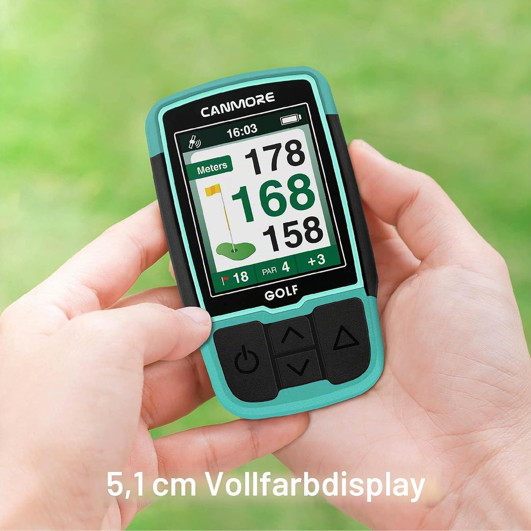 CANMORE HG200 Golf-GPS – wasserfestes 2-Zoll-Vollfarbdisplay mit über 40.000 wichtigen Golfplatzdate