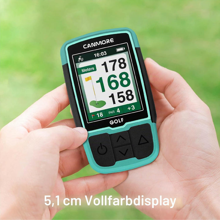 CANMORE HG200 Golf-GPS – wasserfestes 2-Zoll-Vollfarbdisplay mit über 40.000 wichtigen Golfplatzdate