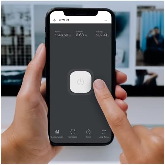 SONOFF POW R3 25A Energiemessung WiFi Smart Switch Überlastschutz Energieeinsparung Reichweite in Sp