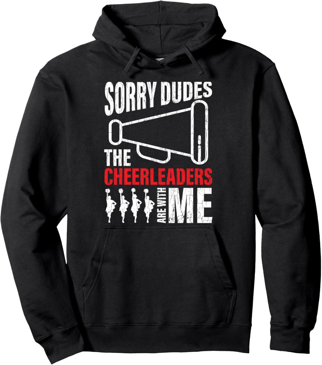 Cheerleaders Are With Me Lustige Cheerleading-Grafik Pullover Hoodie