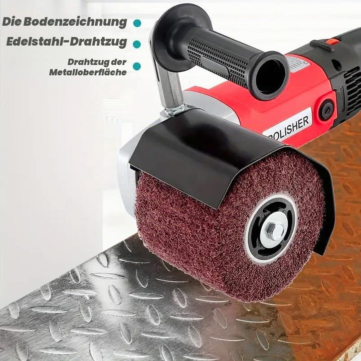 Schleifwalze Bürste 80 Körnung | Effiziente Schleifrolle aus Brauner Korund | Schleifhülsen für Schl