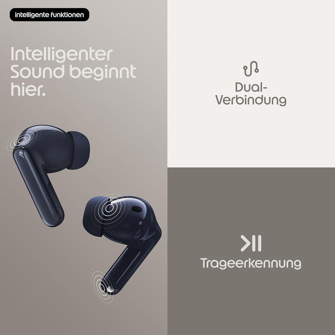 Motorola Moto Buds 2 Plus Sound by Bose (BT 6.0 Earbuds, multidimensionaler Sound, Dolby Head Tracki