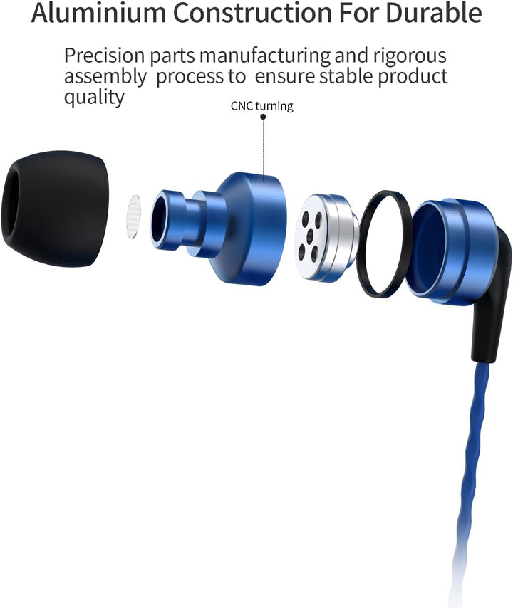 SoundMAGIC E80C Kabelgebundene Ohrhörer mit Mikrofon HiFi Stereo Audiophile Kopfhörer Geräuschisolie