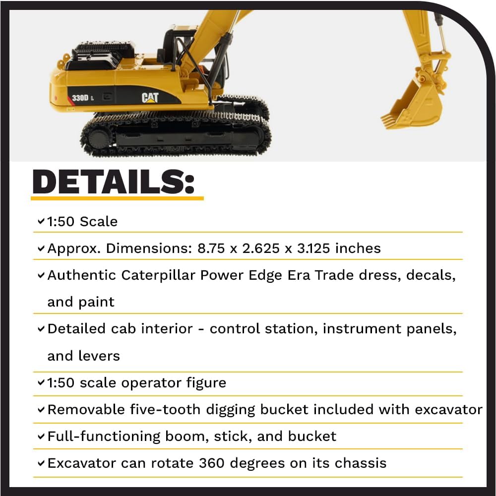 Caterpillar 330D L Hydraulischer Bagger Core Classics Series Fahrzeug