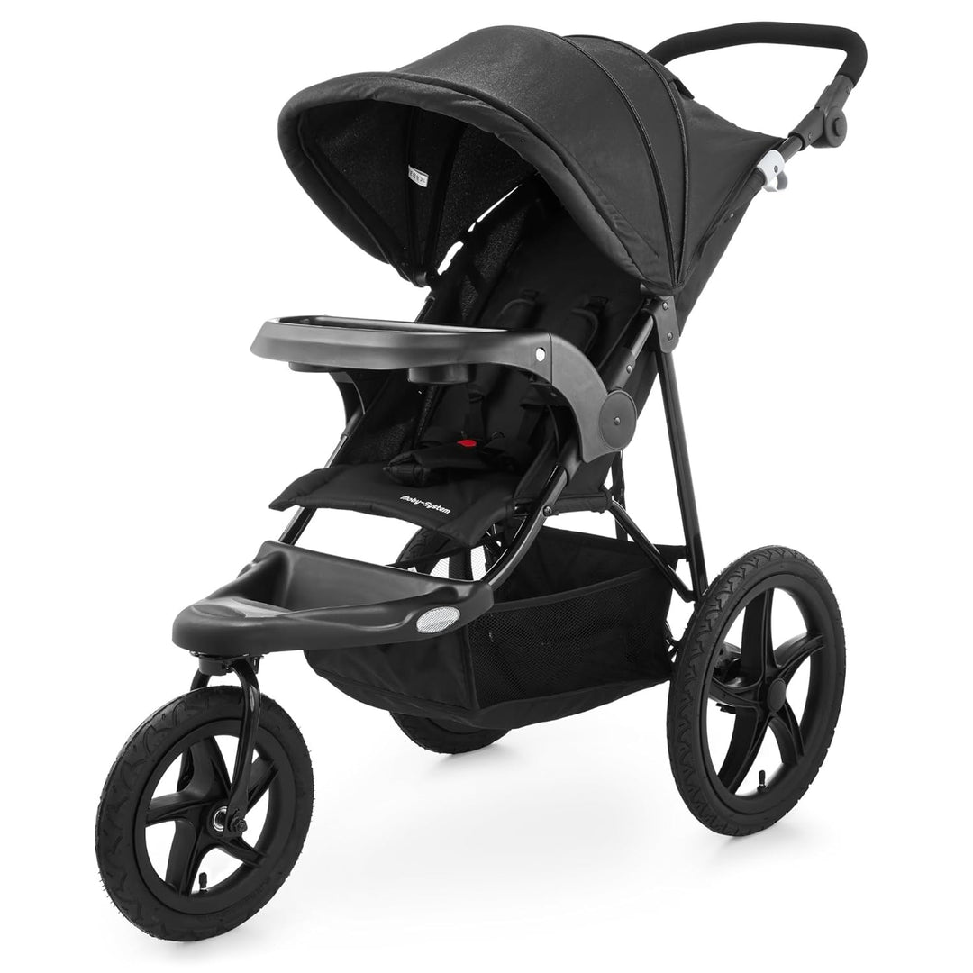 Moby-System Runner Mountain Dreirad-Kinderwagen mit Regenschutz, 15 kg Belastbar - Kinderwagen Zubeh