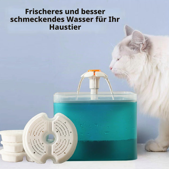 Ersatzfilter für Trinkbrunnen für Katzen und Hunde, PewinGo Das Original Ersatzfilter mit Harz und A